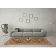 thumbnail image 3 of Ahgly Company Indoor Square Persian Brown Traditional Area Rugs, 7' Square, 3 of 4
