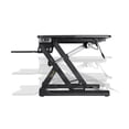 thumbnail image 3 of Monoprice Electric Sit-Stand Riser Desk Converter - Black (35.4 x 23.2in) Table Top for Single Display, Height Adjustable 5.9"-18.9", 3 of 6