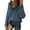 Solid Dark Blue, variant on FreshPretty Womens Sweaters Fall Winter Clothes Long Sleeve Button Down Ruffle Crew Neck Casual Knitted Pullover Tops