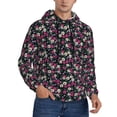 thumbnail image 2 of Uemuo Daisies Flowers Pattern Men's Hoodie - Casual Pullover Hoodie with Kangaroo Pocket, Stylish Hooded Sweatshirt for Everyday Wear-XX-Large, 2 of 7