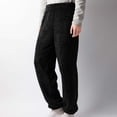 thumbnail image 5 of Men's Fuzzy Plush Flannel Pajama Pants, Fleece Fluffy Pj Pants for Men, Warm Winter Cozy Lounge Sleepwear Bottoms Size XL Black, 5 of 8