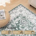 thumbnail image 6 of 8'x10' Area Rugs for Living Room Modern Rug Soft Low Pile Non Slip Carpet Machine Washable Indoor Rug for Bedroom Dining Room, Green, 6 of 7