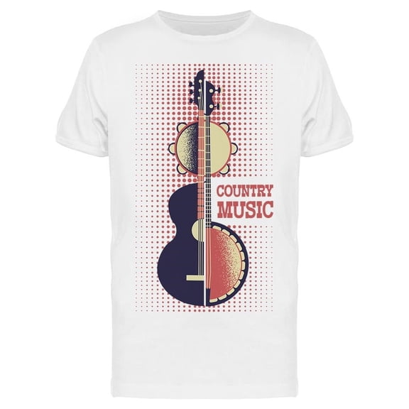 Country Music Guitar And Banjo Tee Men's -Image by Shutterstock