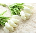 thumbnail image 5 of 30 pcs Real-Touch Artificial Tulip Flowers Home Wedding Party Decor (Off White), 5 of 7