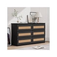 thumbnail image 1 of Eastvita Modern 6-Drawer Rattan Dresser for Bedroom with Anti-Tip Kit, 1 of 8