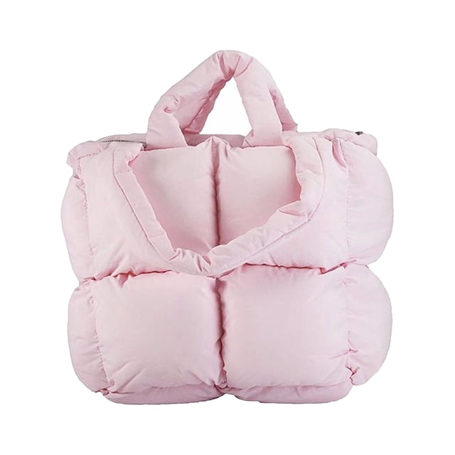 Sonducket Bolso de hombro acolchado versátil para mujer, práctico y elegante, acolchado, difuso, de alta capacidad, para axilas Bolsas de mensajero y de hombro Rosa
