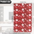 thumbnail image 3 of COEQINE Non-Slip Recliner Headrest Protector Faux Leather Sofa Headrest Covers Head Rest Covers with Adhesive Backed Hook and Loop Straps, 17x27 Inch, Santa Claus Holly Stocking Red, 2 Pieces, 3 of 7