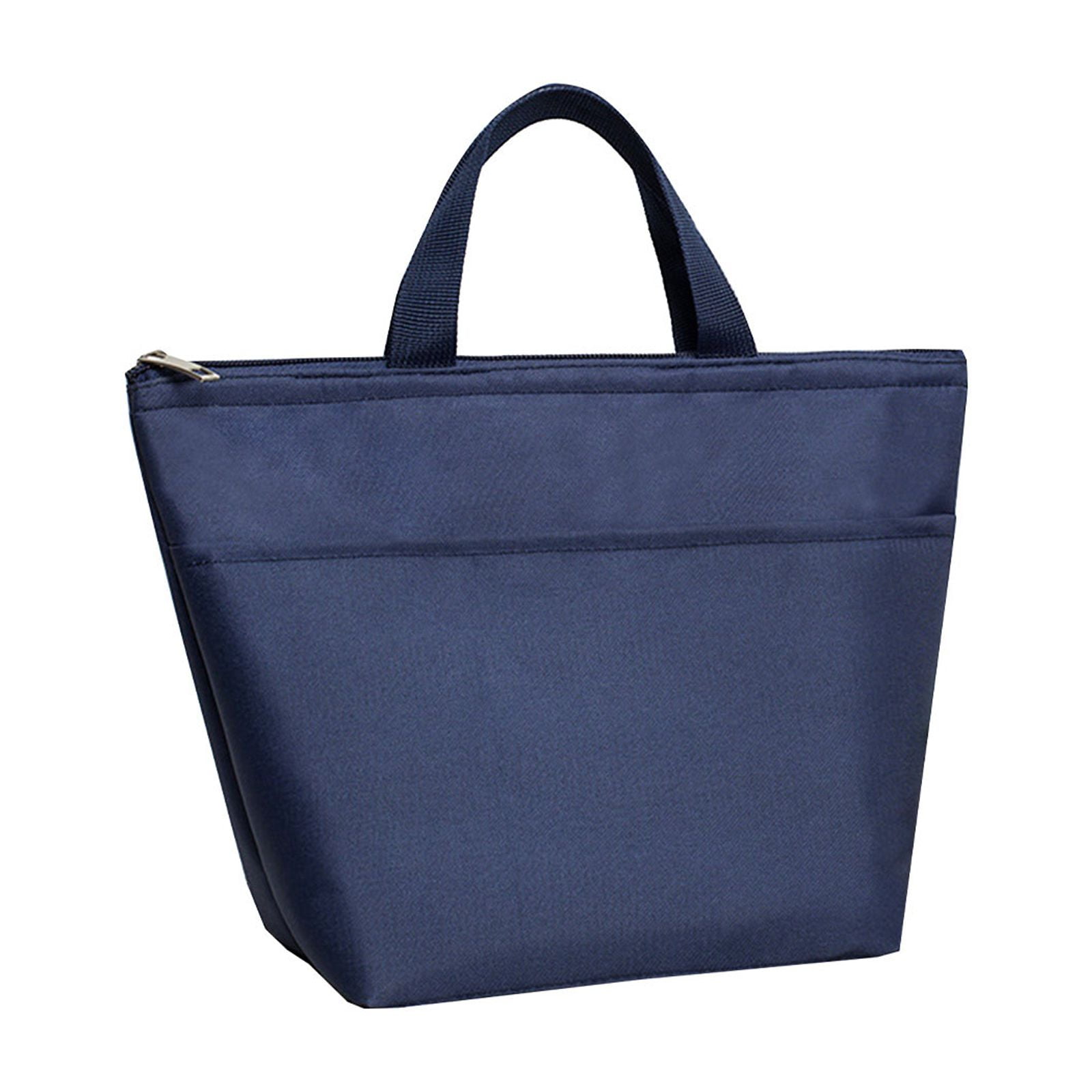 SCNOR Lunch Bag for Women and Men,Insulated Lunch Tote,Stitch Bento Bags,Oxford cloth,Blue