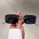 thumbnail image 2 of KAMMPT-gafas de sol rectangulares sin montura para hombre y mujer, lentes de sol de estilo Vintage, diseño de marca, 2023, 2 of 5