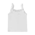 thumbnail image 6 of HAOTAGS Girls Cotton Tank Top（2-10）, Bowknot Spaghetti Strap Camisole Summer Dance Wear Ruffle Off-Shoulder Tops White 2-3 Years, 6 of 7