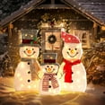 thumbnail image 2 of ZFYXGS Christmas Family Outdoor Scene Decoration Illuminated Christmas Snowman Yard Garden Decoration Clearance, 2 of 4
