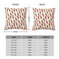 thumbnail image 3 of Rateoe Carrot Pattern Throw Pillow Cover Premium Pillow Stuffer Sham Square for Decorative Cushion Bed Couch Sofa(Pillow insert not included), 3 of 8