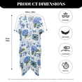 thumbnail image 6 of Xoenoiee Boho Mandala Hydrangea Butterfly Print Women's Swimsuit Cover Up 2026 Casual Short Sleeve Kimono Cardigan Lightweight Summer Casual Open Front Cardigans, 6 of 7