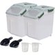 thumbnail image 1 of Contenedor de almacenamiento de alimentos AnRui hermético de 11,34 kg con accesorios, 1 of 7