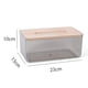 thumbnail image 4 of Caja de pañuelos rectangular con tapa, contenedor de pañuelos, dispensador de pañuelos para restaurante Negro L, 4 of 8