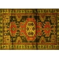 thumbnail image 1 of Ahgly Company Machine Washable Indoor Rectangle Persian Yellow Traditional Area Rugs, 4' x 6', 1 of 4
