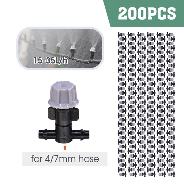 Ball Vlve Timer Adjustable Misting Cooling System Brass Nozzle Atomizer Sprinkler Garden Greenhouse Irrigation Watering Kit He Qiyong unisex