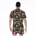 thumbnail image 2 of Protea Floral Pattern Short Sleeve Men'S Rompers Casual Summer Jumpsuits Outfit, 2 of 4