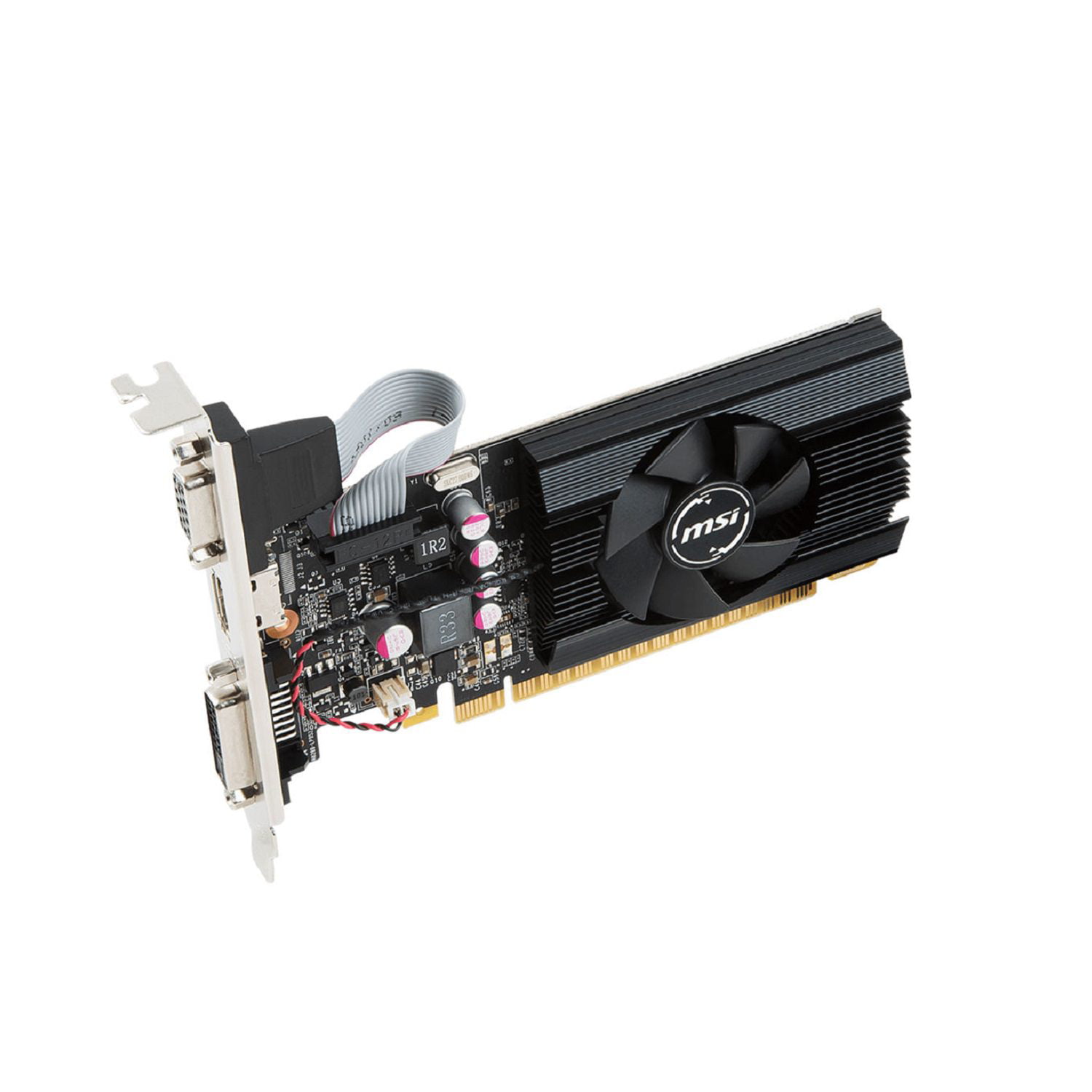 MSI NVIDIA GeForce GT 710 2GD3 LP Single Fan 2GB DDR3 PCIe 2.0 Graphics  Card - Micro Center