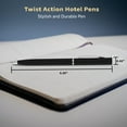 thumbnail image 5 of 10 Twist Action Hotel Pens Pack - Plastic, Black Ink - Black, 5 of 5