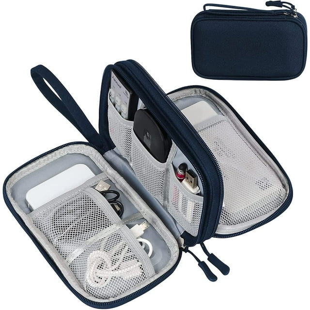 Cable bag, electronics bag organizer, cable organizer, cable