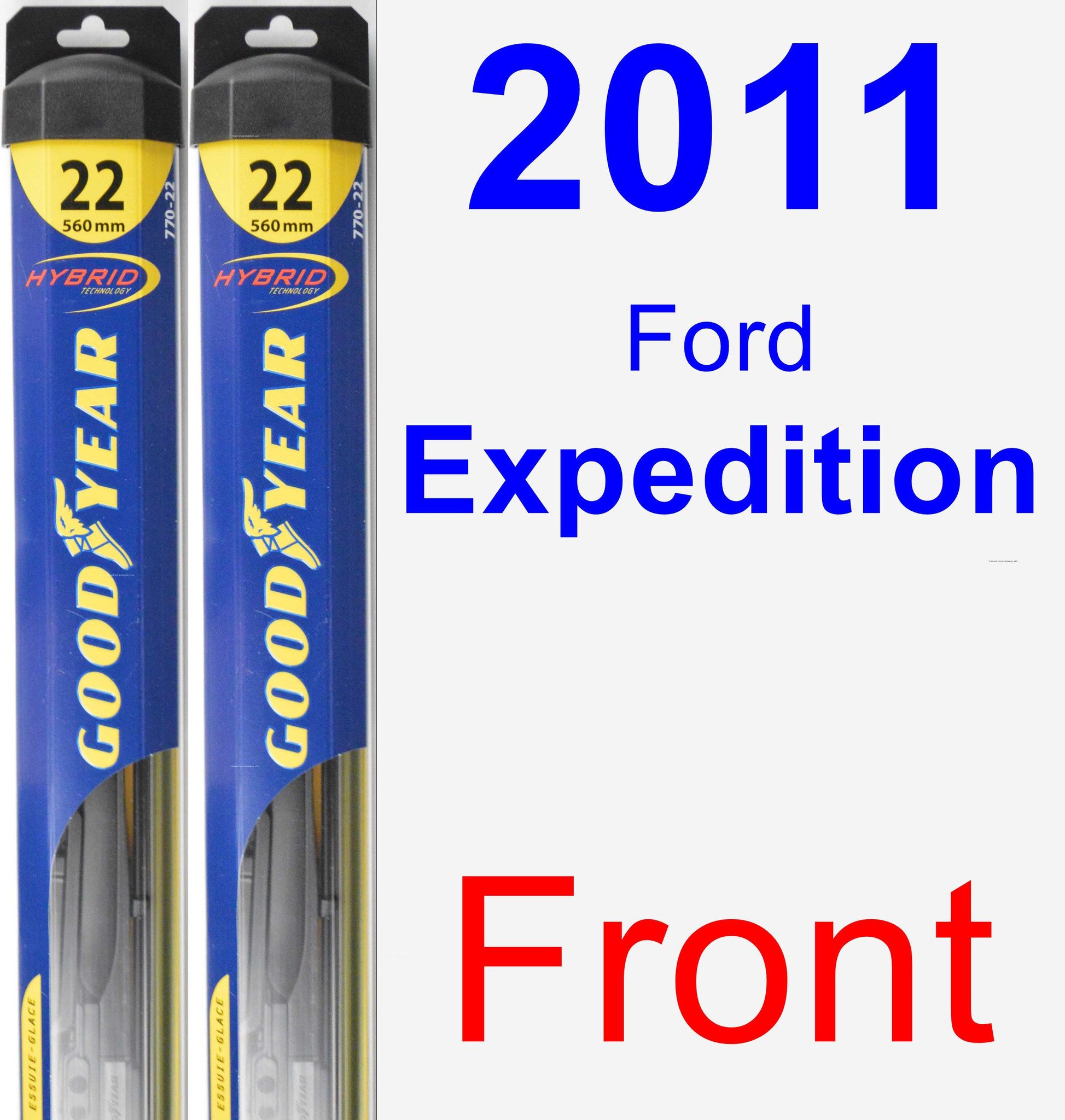 2011 Ford Expedition Wiper Blade Set Kit Front 2 Blades Hybrid Walmart Com