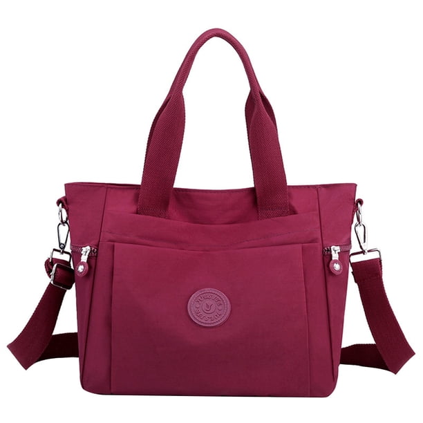 Bolsos de nylon para mujer Bolsa de viaje de nylon impermeable Bolsos ligeros Bolsa de transporte para hombre y mujer Bolso de nylon para el hombro