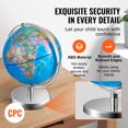 thumbnail image 5 of KFFKFF 9 inch Illuminated Globe with Stand, LED Night Light, 720° Rotate World Globe for Home, School, Classroom, 5 of 9