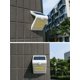 thumbnail image 3 of Lámpara solar de 2 piezas, luz de pared solar de 32 LED, luz con sensor infrarrojo del cuerpo humano, aplique de pared para exteriores, luz de césped para jardín, lámpara de calle (carcasa blanca + lámpara de humor blanca cálida, 2 piezas) ER, 3 of 5