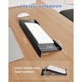 thumbnail image 3 of Acrylic Computer Keyboard Stand for Desktop (Black), Ergonomic Keyboard Tilted Elevated Rack Key Board Tray Holder Riser Stand for Office Home Desk Work Supplies, 3 of 6