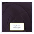 thumbnail image 4 of 5 Piece Comforter Set Bag Solid Color All Season Soft Down Alternative Blanket & Luxurious Microfiber Bed Sheets, Purple, Twin XL, 4 of 6