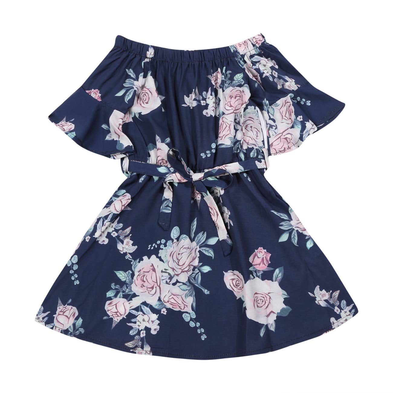 mother and daughter floral dress