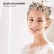 thumbnail image 5 of GOOHOCHY Diadema con corona de novia, tocado de novia, tiara de diamantes de imitación, tocado, decoración para la cabeza para fiesta de boda, 5 of 8