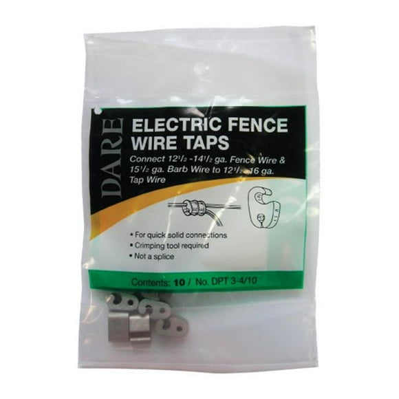 Dare 7186844 Electric Fence Wire Tap&#44; Silver