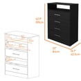 thumbnail image 3 of High-Quality Wood Finish - 3 Piece Bedroom Set with Dresser and Nightstands for Bedroom Design, 3 of 3