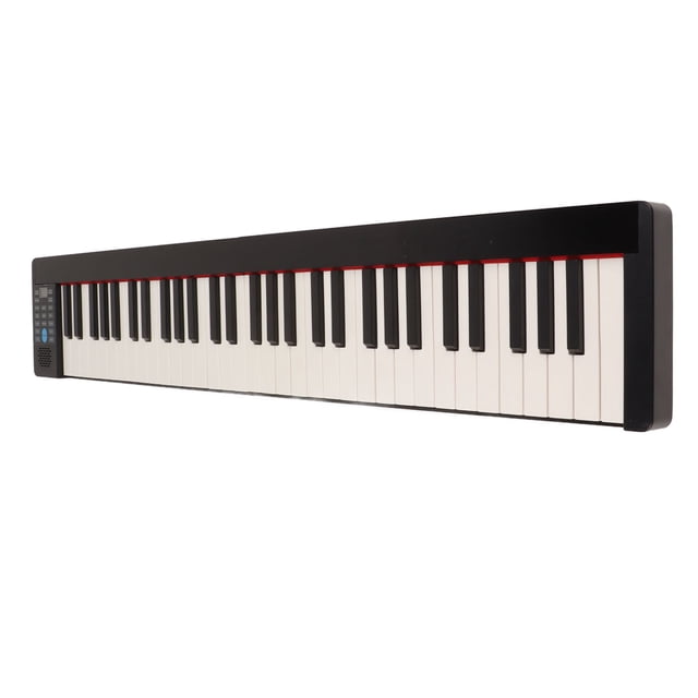Piano Plegable ANGGREK Eléctrico Portátil Bluetooth MIDI 61 Teclas Conexión de Aplicación Inteligente