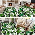 thumbnail image 5 of 6x9 Area Rugs for Living Room, St. Patrick's Day Non Slip Area Rugs for Kitchen Bedroom Entryway, Green Shamrock Leaves Black Cloud Spring Washable Carpet Runner Rug Floor Mats for Bedroom, 5 of 8