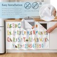 thumbnail image 5 of Cabinet Curtains 32"W x 55"L, Dustproof Sink Skirt Curtain for Kitchen Bathroom, Adhesive Desk Skirt Door Cover Curtains for Pantry Classroom Office Closet, 5 of 8