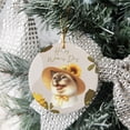 thumbnail image 3 of Happy Women's Day Siamese Sunflower Vintage Proud Mom Ceramic Round Ornament Cat Lover Kitten Owner Gifts Home Tree Decor - 02030, 3 of 5