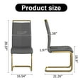thumbnail image 3 of Sumdeal Modern Dining Chairs Set of 4,Modern Dining Chairs with C-Shape Metal frame leg with High Density Sponge Leather,Dining Chairs for Dining Room,Kitchen,Living Room, 3 of 7