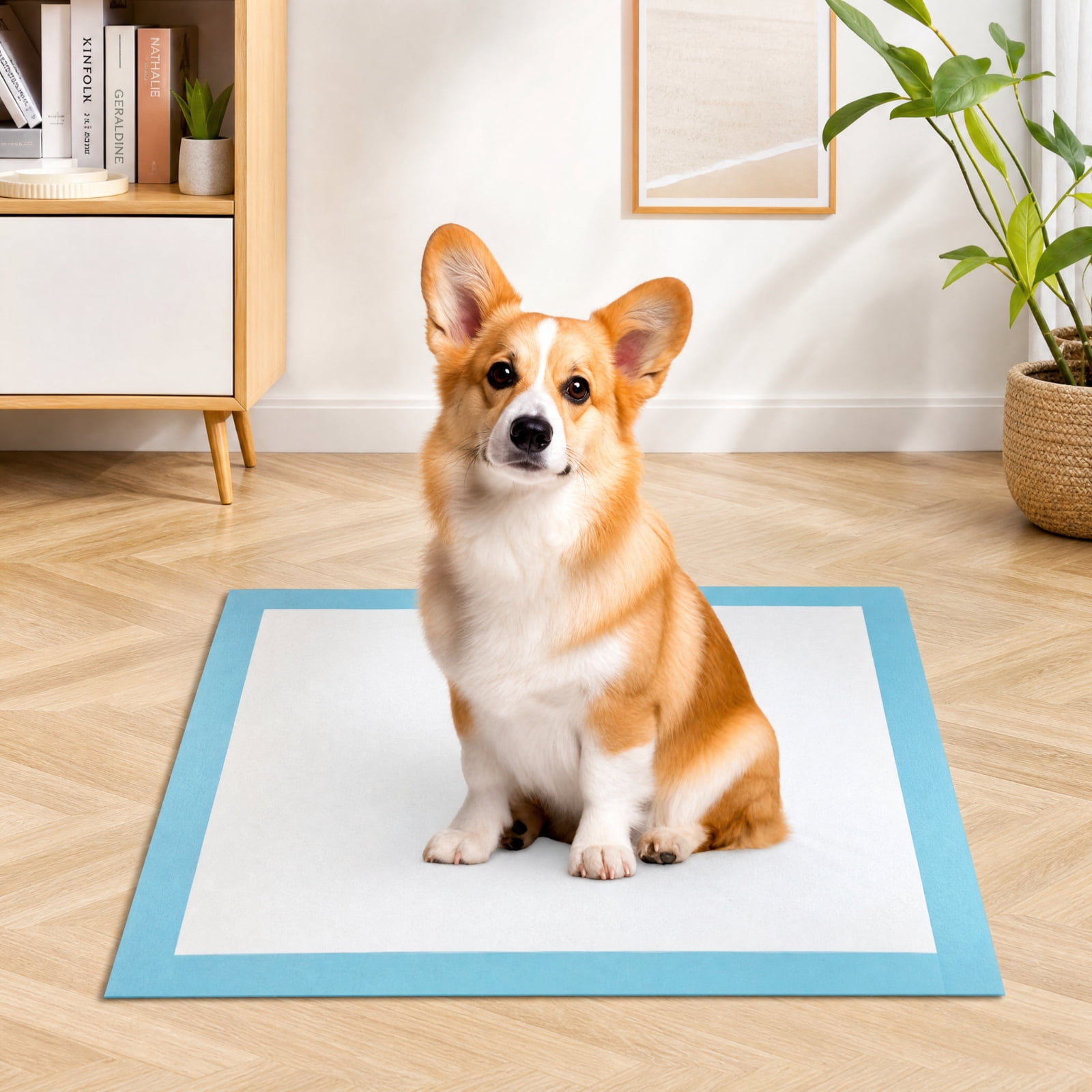 SUGIFT 30 x 30 Inch Pet Training Pads 150 Count Super Absorbent Puppy Pee Pads Leak Proof Disposable Dog Potty Pads for Indoor House Training, White