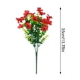 thumbnail image 3 of Mauxuk Artificial Flower Decoration, Simulated Plastic Spring Grass Violet, Silk Printed Small Flower, Realistic Handmade, Long-lasting, Low Maintenance for Home and Garden(Red), 3 of 6