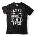 thumbnail image 2 of Best Buckin Dad Ever Shirt Father's Day Hunting T-Shirt Hunting Lover Gift Father Gifts Dad Shirt (3X-Large Military Green), 2 of 6