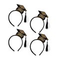 thumbnail image 3 of 4pcs Mini Tassel Hat Diadema Chic Hair Hoops Elegante tocado Accesorios para el cabello Favores de fiesta Suministros para graduación, 3 of 7