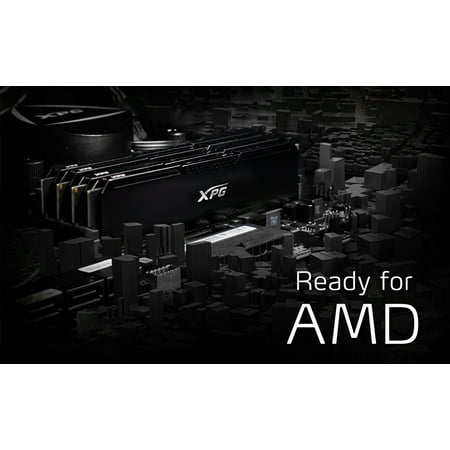 ADATA - XPG GAMMIX AX4U320016G16A-DCBK20 32GB (2PK X 16GB) 3200MHz CL16 Desktop Memory - Black