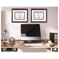 thumbnail image 5 of KeLiang 7.5x9.5 Mahogany Finish Diploma Frame with White Matting Holds 7.5 by 9.5-inch Documents with Glass and installed Wall Hanger, 5 of 9