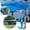 B, variant on WIFKLSIIPG AquaJoyer Pool Leaf Net Holder Above Ground Pool Pole Hanger Above Ground Pool Accessories Adjustable Telescopic Pool Pole Hooks Pool Brush Hanger Tool Holder Pool 2pc