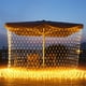 thumbnail image 3 of Guirnalda de luces LED de malla impermeable de 2 x 2 m y 3 x 2 m para ventana, cortina, luces navideñas para jardín, bodas, fiestas y vacaciones, 3 of 5