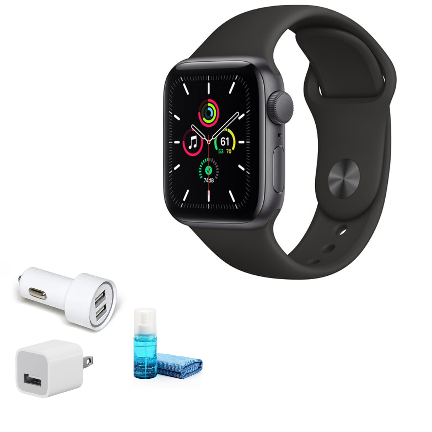 Apple Watch SE (GPS, 40mm) - Space Gray Aluminum Case with Black 