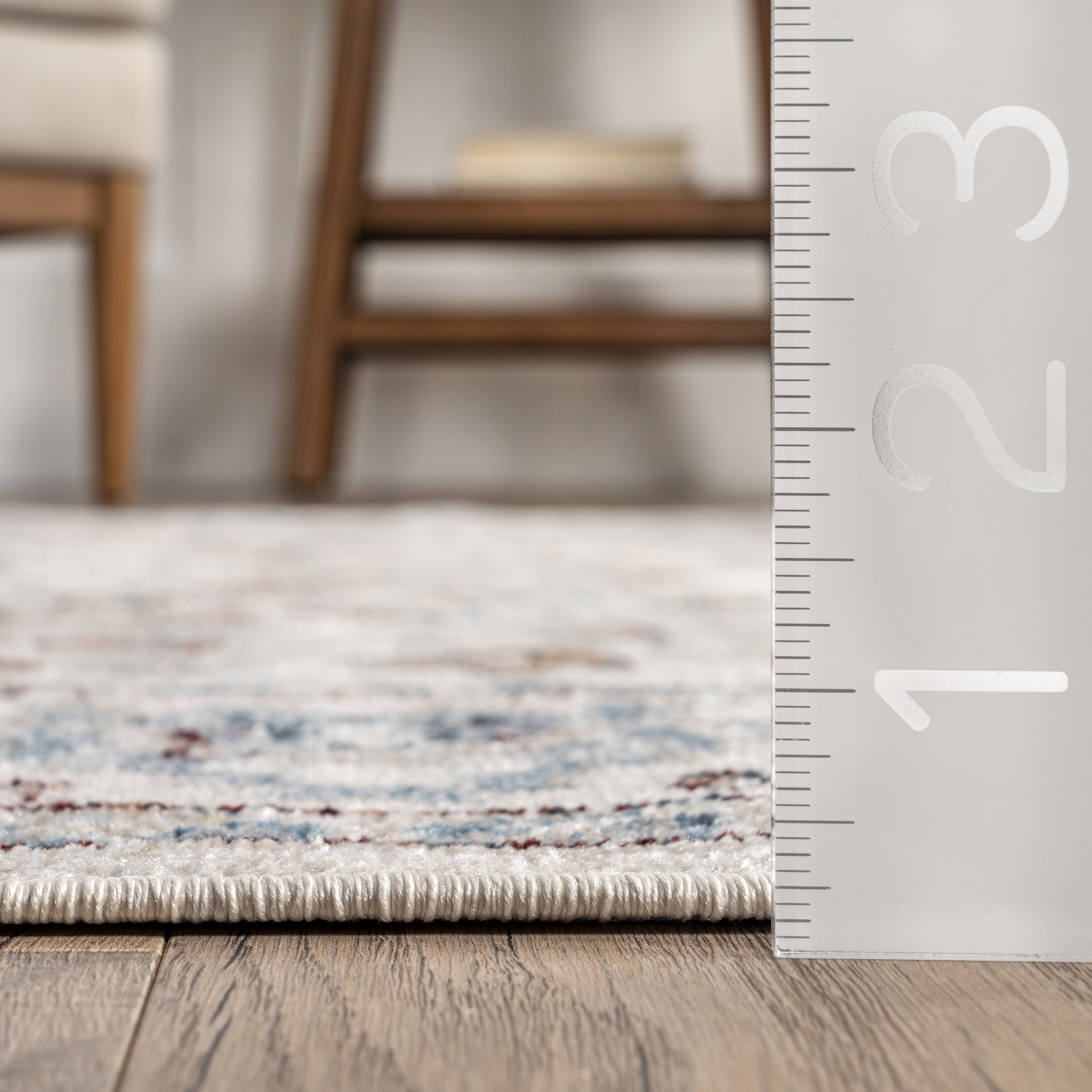 nuLOOM Cady Machine Washable Transitional Area Rug, 3' x 5', Beige
